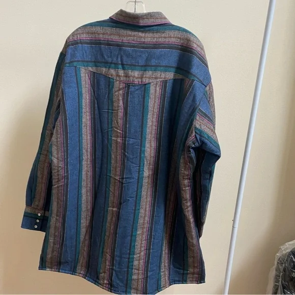 NWT Vintage ELY Cattleman pearl snap western fleece jacket Sz XL - Picture 2 of 8